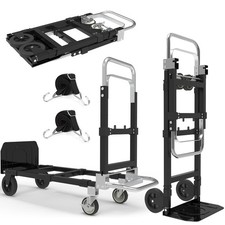 3 in 1 Heavy Duty Folding Hand Truck, Convertible Portable Steel Dolly picture