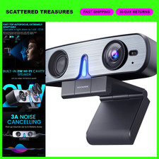 2K HD Webcam with Noise Reduction Mic, 4X EPTZ, Privacy Cover, Auto-Focus for Zo picture