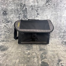 Targus Laptop Messenger Bag Black Gray Durable Nylon Travel Work Crossbody picture