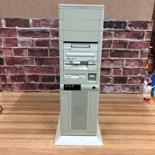 HUGE Classic Custom AT PC Retro Gaming w/Drives & Cards Turbo Button MHz Clock picture