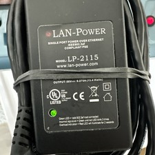 LAN-Power On LP-2115 Single Port Plug-in POE Injector 15w IP CCTV Power w/cord picture