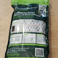 Greenlite TV+PC Energy-Saving Advanced Power Strip Surge Protector, 7 Outlets picture