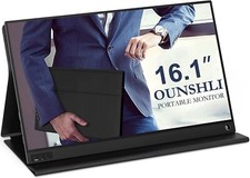 OUNSHLI 1080P Portable Monitor Laptop 161 Full HD Dual Computer Monitor US picture