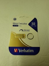 Verbatim 32GB Metal Executive USB 3.0 Flash Drive - Gold - 99105 picture