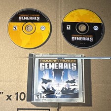 EA PC Games Command & Conquer Generals PC CD-ROM Video Game 2-Disc Excellent picture