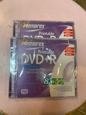 Memorex Printable DVD+R 4.7GB 120min Lot of 2 picture