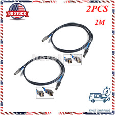 2PCS External Mini-SAS HD SFF-8644 to Mini-SAS SFF-8644 Data transfer Cable 2M picture