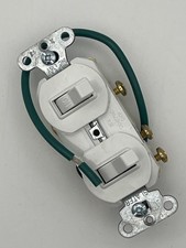 Pass & Seymour 696-WG 3-Way Switch Outlet Combo 15A NOS picture
