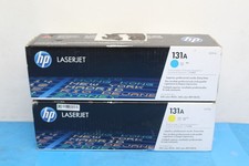 LOT-2 HP 131A Color 1xCF211A-Cyan 1xCF212A-Yellow Toner Cartridge SEALED T9-C5 picture
