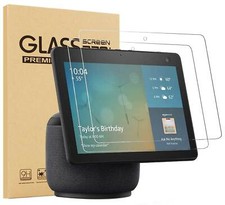 [2 Pack ]No-Bubble 9H Hardness Tempered Glass Screen protector for Echo Show 10 picture