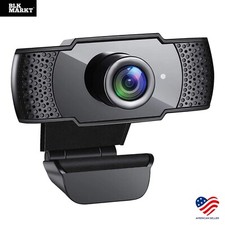Webcam HD with Microphone Web Camera USB 2.0 for PC MAC Desktop Laptop Computer picture