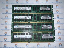 Lot of 4 Samsung M393B1K70DH0-YH9 32GB Total (8GBx4) PC3L-10600R DDR3 Server Ram picture