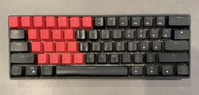 HK Gaming GK61 V2 60% Mechanical Gaming Keyboard Black Red Keycaps RGB USB-C picture