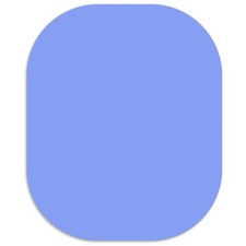 Small Mouse Pad 6 x 7 Inch, Blue Color, Oval Mini Mouse Pad with Non-Slip Rubber picture