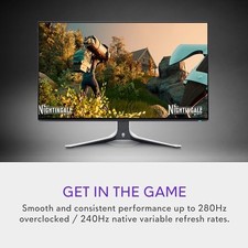 ALIENWARE GAMING MONITOR - 27-INCH (2560 X 1440) 240HZ DISPLAY (DP -  LUNAR picture