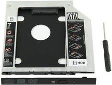 9.5mm SATA 2nd HDD SSD Case Hard Drive Caddy for Universal Laptop CD DVD-ROM ODD picture