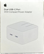 Apple 35W Dual USB-C Port Compact Power Adapter for Macbook iPhone etc picture