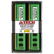 A-Tech 8GB 2x 4GB PC3-12800U Desktop DDR3 1600 MHz DIMM 240-Pin Memory RAM 4G 8G picture