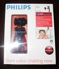 Genuine Philips (SPC230NC) 1.3mp Video & Photo Webcam in Box **READ**  picture