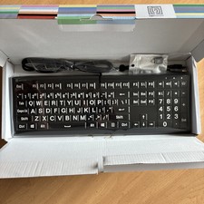 Logickeyboard XLPrint PC Astra 2 White on Black Keyboard picture