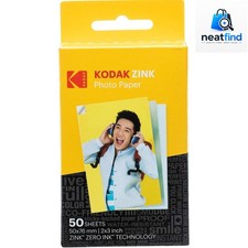 Vibrant 2x3 Sticky ZINK Photo Paper - 50 Sheets Compatible with Kodak Printers picture