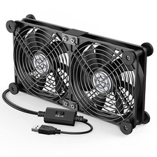 ELUTENG Dual USB Computer Cooling Fan - High Speed 120mm, Adjustabl... Fast Ship picture