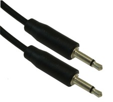 6inch 3.5mm SLIM MONO TS (2 conductor) Male to Male Audio Cable picture