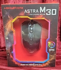 ABKONCORE Astra M30 RGB Wired Gaming Mouse - Avago ADNS-3050 Sensor - NIB picture