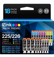 EZink 18-Pack Compatible 225/226 Ink Cartridges for Canon PIXMA, 6 Colors picture