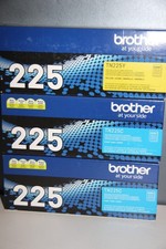 3-Pack Genuine Brother 225 TN225 Toner Cartridges - 2 x Cyan, 1 x Yellow picture