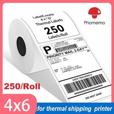 250 4X6(100*150mm) Label Rolls for Phomemo D450BT Thermal Shipping Label Printer picture