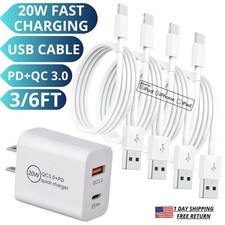 20W PD+QC Fast Charger Power Adapter USB Cable For iPhone 14 13 12 11 Pro Max X picture