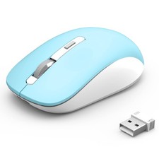 JOYACCESS Bluetooth 2.4G Wireless Mouse Dual Mode USB Blue picture