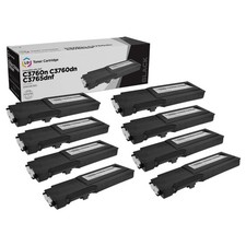 LD 8PK 331-8429 W8D60 Black Laser Toner Cartridge for Dell C3760n C3760dn C3765d picture