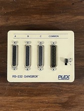 Manual Serial Data Transfer Switch Box Plex Technologies 3 Way RS-232 *Untested* picture