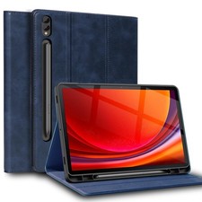 Gexmil Leather Case for Samsung Galaxy Tab S8 Plus 12.4 inch Blue Japan Import picture