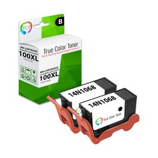 2Pk TCT Compatible 100XL Black HY 14N1068 For Lexmark S815 S301 S405 Pro905 Ink picture