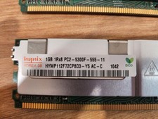 Hynix 1 GB DIMM DDR2 Memory (HYMP512F72BP8N3Y5) x2 (2GB Total) picture