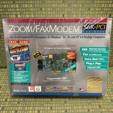 Vintage NOS Zoom Model 2925 56K Dual Standard PCI Faxmodem  - Open Box picture