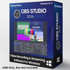 OBS Studio 2026, Video Recording Live Streaming Screen Recording Software Window picture