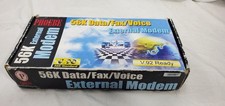 Vintage Phoebe Micro 56K V.90 external modem, Fax Data Computer NEW OLD STOCK picture