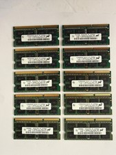 Lot of 10 Micron 2GB DDR3-1066 PC3-8500S SO-DIMM Laptop RAM 20GB Total picture