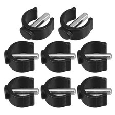 Reusable Plastic Handrail Clamp Locking Clips Replacement for Toilet Seat Risers picture