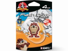 EMTEC TAZ Looney Tunes Tasmanian Devil USB 2.0 Flash Drive 4GB NEW Sealed Vtg. picture