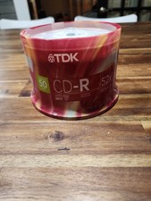 TDK CD-R Blank Discs Recordable 50 Pcs 52X 80 Min 700 mb Spindle - New/Sealed picture