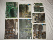 6 Pcs AMD INTEL 80286-12 am386 486 ISA Motherboards with CPU MEMORY VINTAGE RARE picture