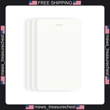 Dotted Notepads for Work, Gold Foil, 6.3 x 3.9 in, 3 Pack picture