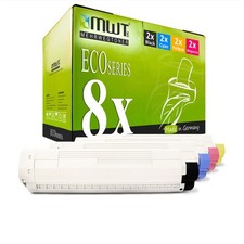 8x MWT ECO Cartridge XXL for OKI MC-862-CDTN MC-862-CDXN MC-862-DN MC-861-CDTN picture