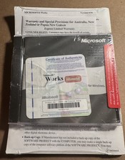 Vintage Microsoft Windows 95 OEM  Works Companion CD  Manual New And Unopened picture
