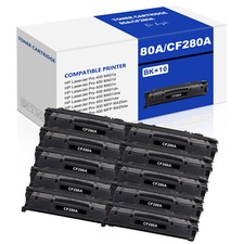 Black 80A CF280A Toner Cartridge for HP LaserJet Pro 400 M401n Toner Lot picture